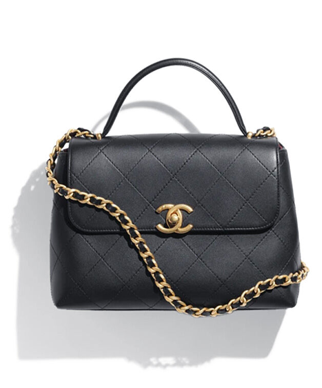 Chanel Large Flap Bag With Top Handle AS5467 Black